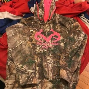 Real tree hoodie signed by Dustin Lynch